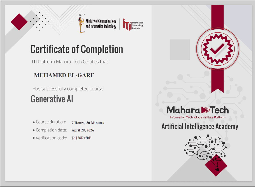 Generative AI Certificate